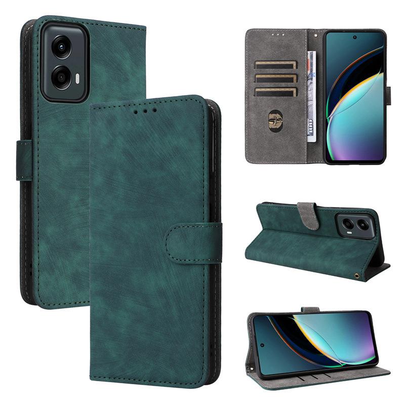 Flip Cover für Motorola Moto G (2024)/Moto G 5G 2024 PU-Leder-Rundumschutz [RFID-Blockierung]