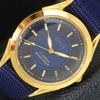 HAND-WINDING VINTAGE SWISS MENS REFURBISHED BLUE COLOR DIAL WATCH A438511-2 R131a-a438511