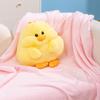 Товстий Пельмень Жовте Каченя Капібара Хом'як Подушка-Іграшка Ковдра для Кондиціонера Три-в-Одному Офісна Подушка для Сну Двостороннього Призначення Маленька Ковдра