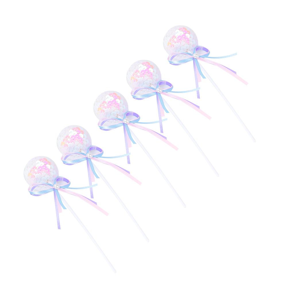 5 szt. Brokatowe Toppery na Babeczki, Urocza Dekoracja Tortu na Urodziny, Wesele, Dekoracja na Przyjęcie