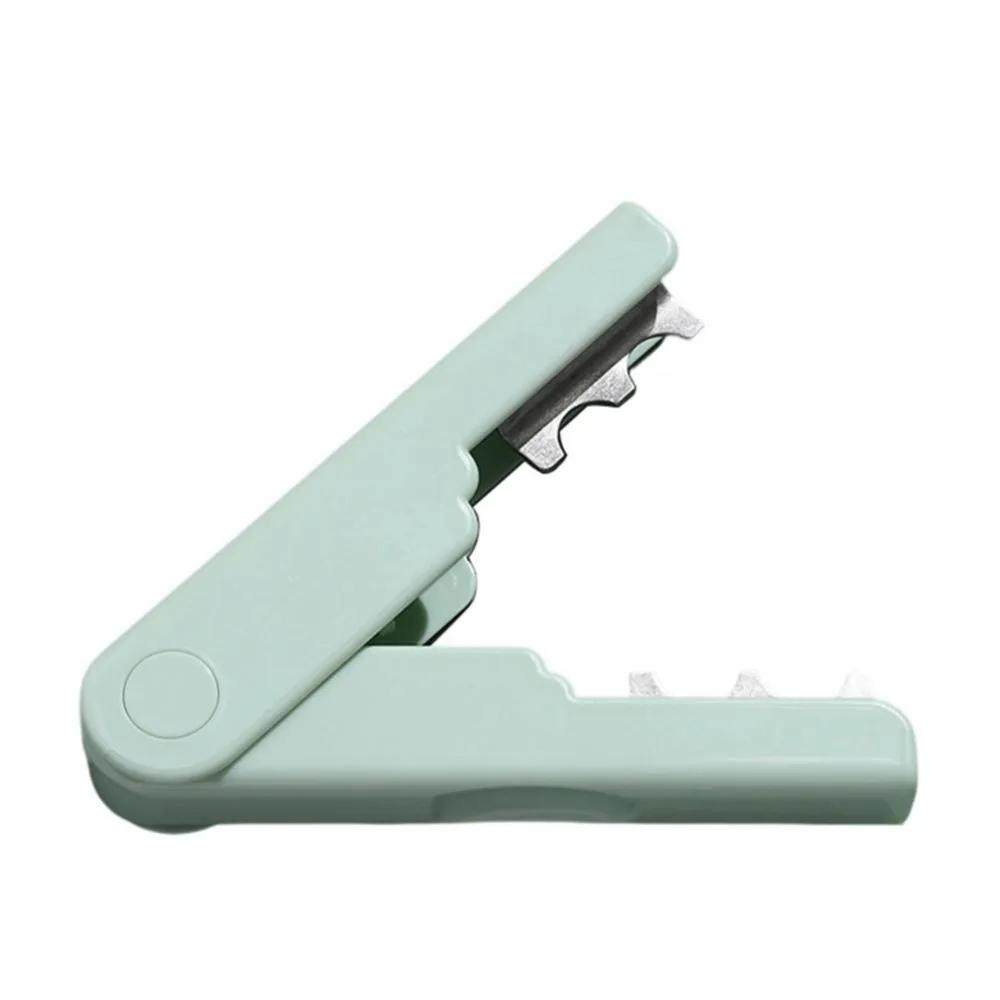 Auto Buckle Rose Thorn Stripper Pliers Finger Groove Flower Stem Leaf Cut Remover Gardening Supplies Home Accessories