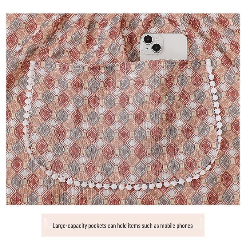 Schickes Prinzessin Latzkleid Schürze: Stilvolle, schmutzabweisende Arbeitskleidung mit großen Taschen zum Kochen und für zu Hause.