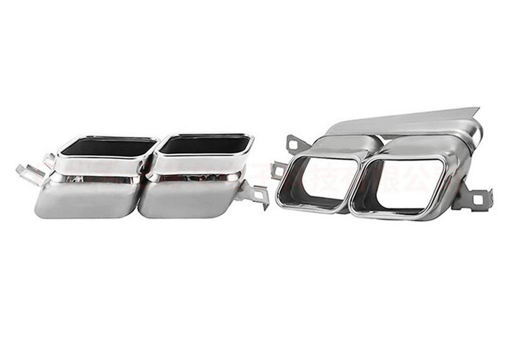 Escape Quadrado com Quatro Saídas de Aço Inoxidável para BMW Série 7 F01-F02-F03