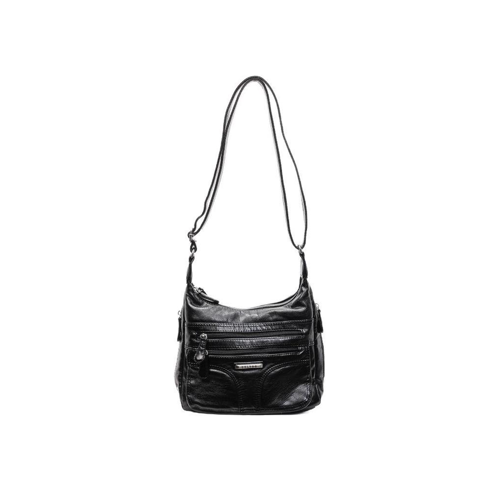 2025 New Fashion Retro Large Capacity Crossbody Bag Women's Trend Versatile PU Soft Leather Casual Lightweight Shoulder Bag