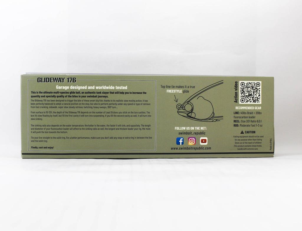 Glideway 176 Swimbait Floating Lure SupernaturalV2 (3562)