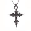Gothic Skull Cross Pendant Necklace - Hip Hop Retro Punk Style Jewelry