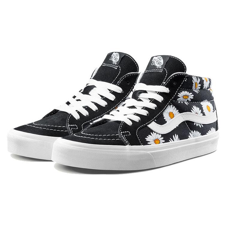 Vans SK8 Mid Flower Pattern Black White VN0A391FTOZ