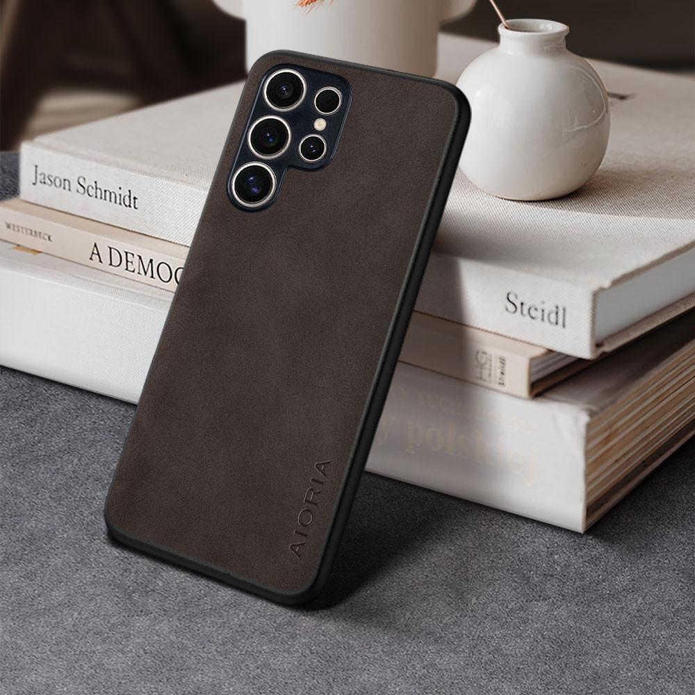 Case for Samsung Galaxy S20 S21 S22 S23 Ultra Plus FE 5G Luxury PU Leather Skin Cover for Galaxy S23 Ultra Case