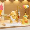 Cute Butter Bear Tissue Box Storage Ornament, Entrance Key Hanging Rack, Living Room Decoration,Desk Accessories Home Decor Gift