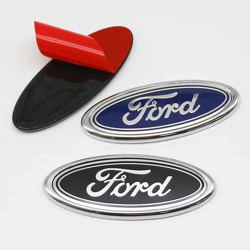 Autocollant de Voiture Ford 1 Pièce 11,5 cm Autocollant de Couverture d'Emblème Avant Arrière Coffre de Voiture pour Ford Focus Mondeo Edge Ecosport Ranger Fiesta Fusion K