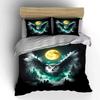 Mystical Owl with Full Moon Bedding Duvet Cover Set  (1*Duvet Cover 2*Pillowcases, without duvet insert)