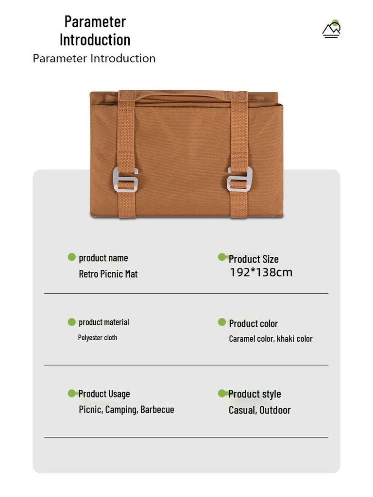 Portable Waterproof Camping Mat: Thick, Foldable, Wear-resistant Oxford Cloth for Outdoor Use