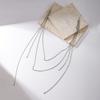 Fashion Simple chain line metal earrings For Women