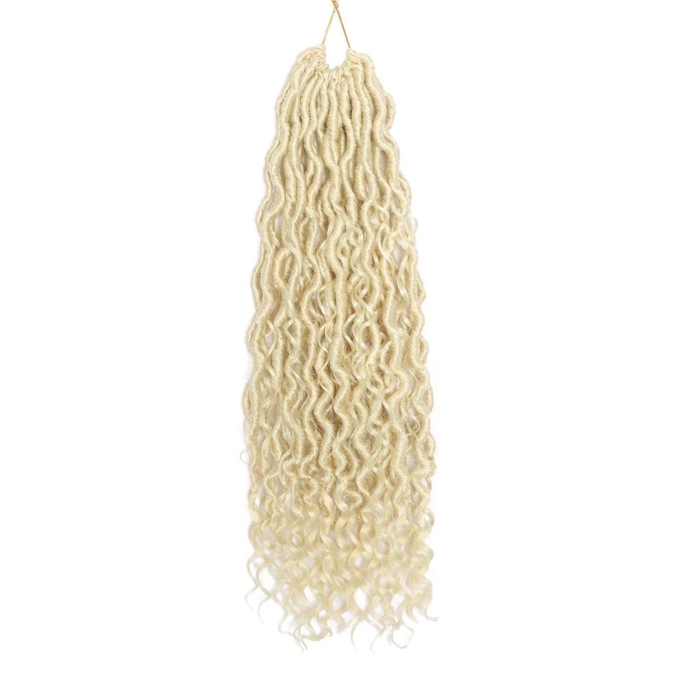 18 Zoll 100g Goddess Locs Häkelhaar Synthetisches Flechthaar Jumbo Braids Häkelzopfhaar Gypsy Locs Extension für Frauen