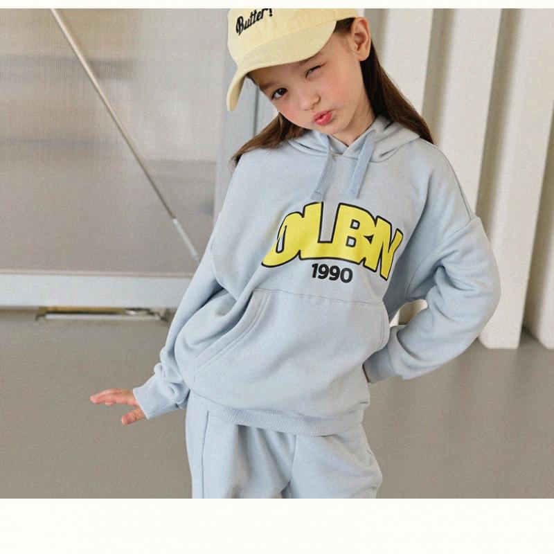  Olivan  Kangaroo Pocket Hooded Top And Bottom  Light Blue 