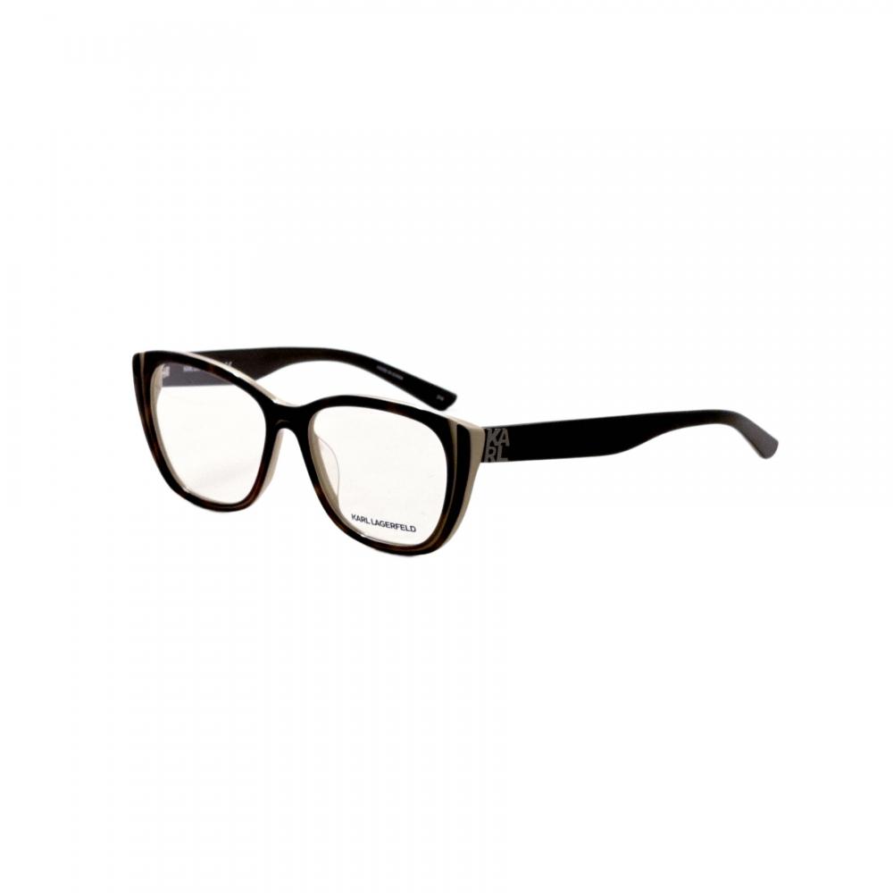 Karl Lagerfeld Damen S 53 mm Beige optische Brille Havana Beige