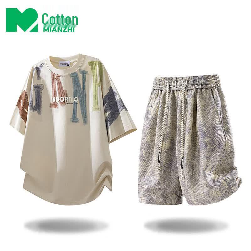 

Men s Summer Casual T-shirt & Trousers Set 2XL