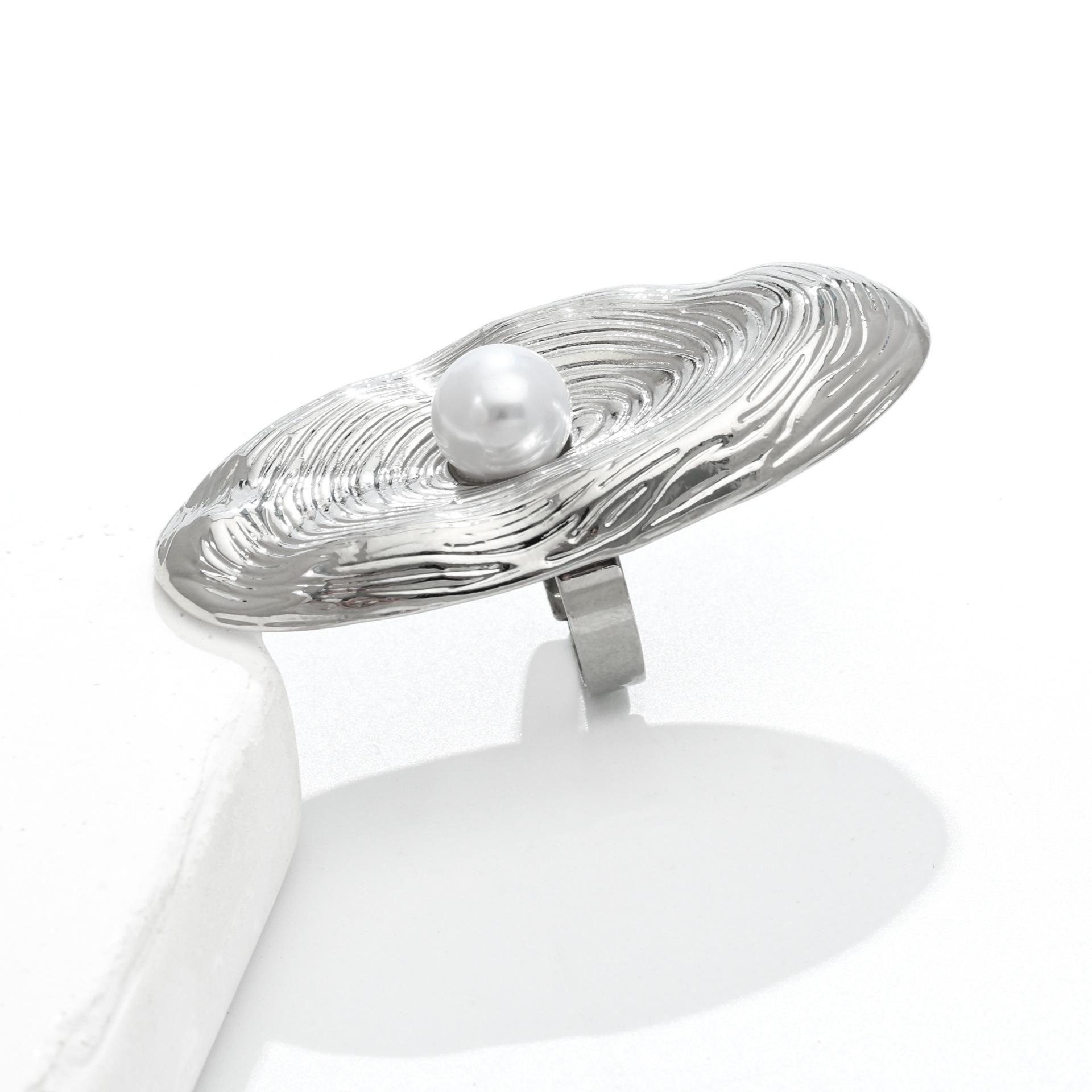 Металлическая текстура гладкий браслет-обнимашка в форме капли воды тренд весенний открывающийся браслет ювелирные изделия