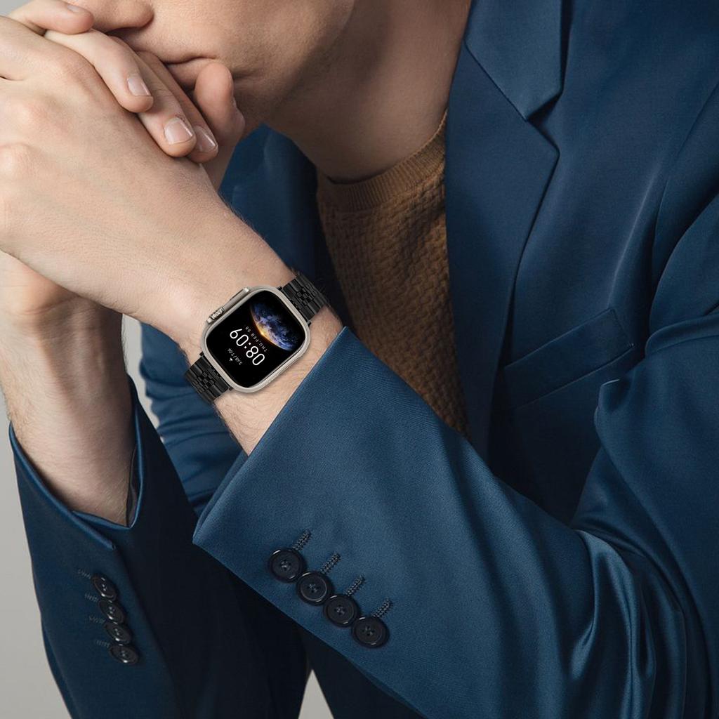 Metal Watch Band for Apple Watch Series 10 9 8 7 SE 6 5 4 3 2 1 42mm 41mm 40mm 38mm Replacement Strap with Butterfly Clasp