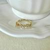 Elegant Adjustable Pearl Ring For Women Unique Design Highend Fashion Jewelry Statement
