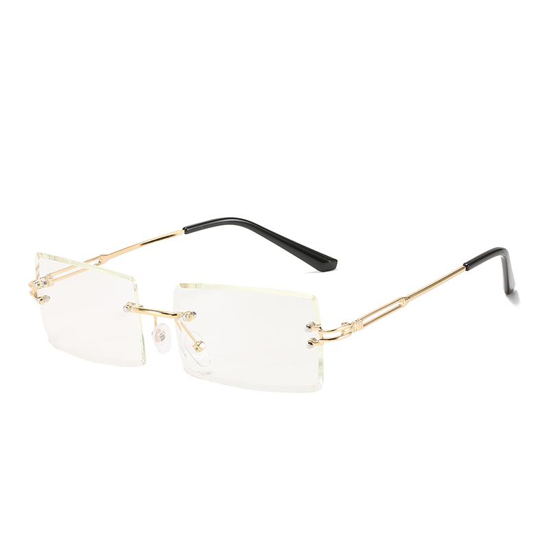 1/2 Pairs New Women's Sunglasses Frameless UV400 Unisex Freely Paired For Icy Summer Days