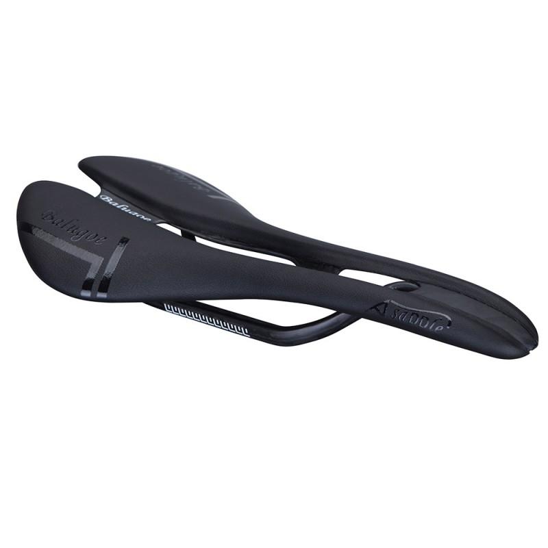 BALUGOE Carbon Fiber Bicycle Saddle Road Mountain Bikes Full Rail With Leather Cover