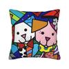 B-BrittoES Pillow Cover  Cute Funny Pillow Case For Sofa Home Decoration Square Cushion Cover Birthday Present