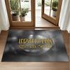 Led Zeppelin Design Crystal Velvet Rug Soft Decorative Mat for Bedroom Entrance