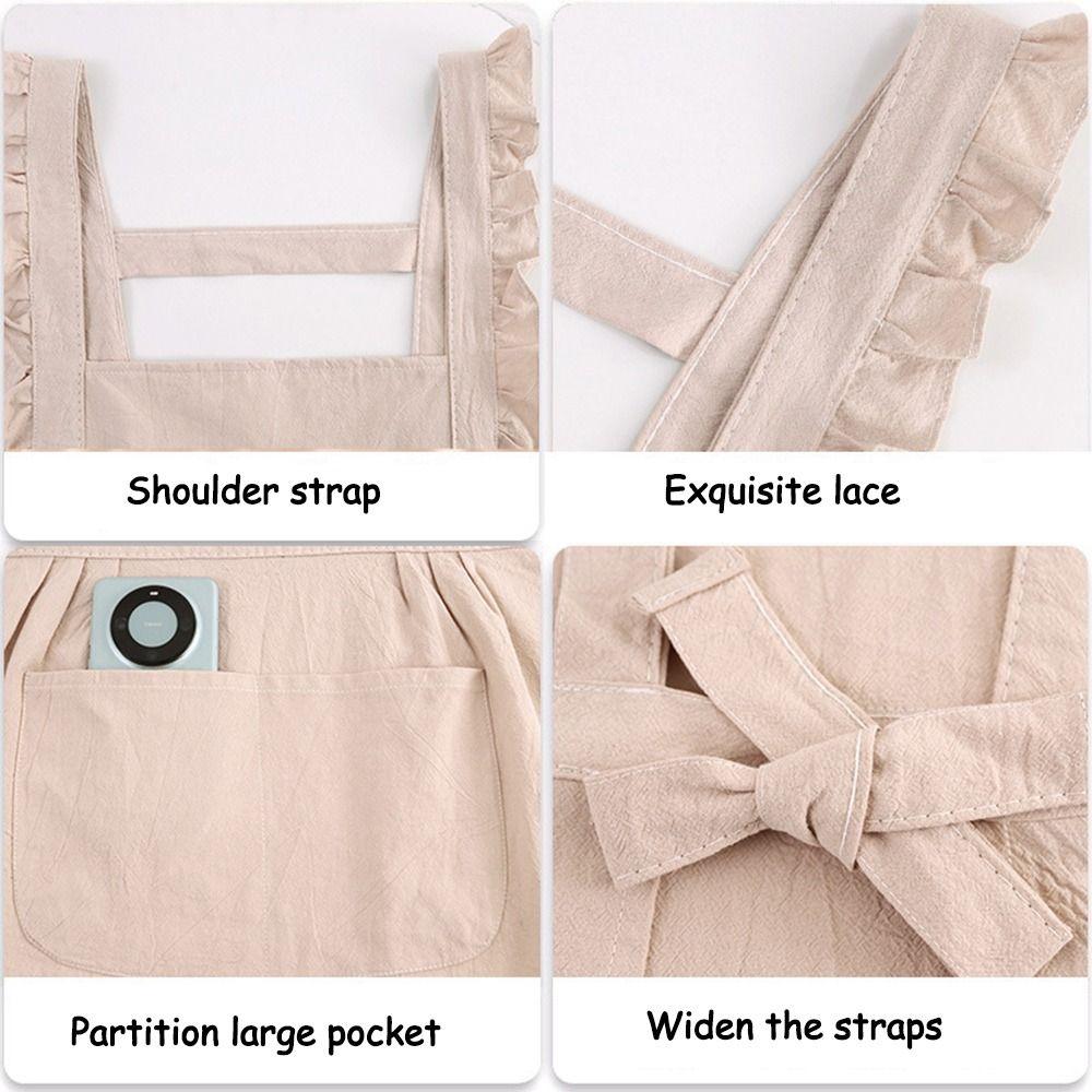 Waterproof Kitchen Apron Wear-resistant Barista Apron New Cooking Aprons  Household