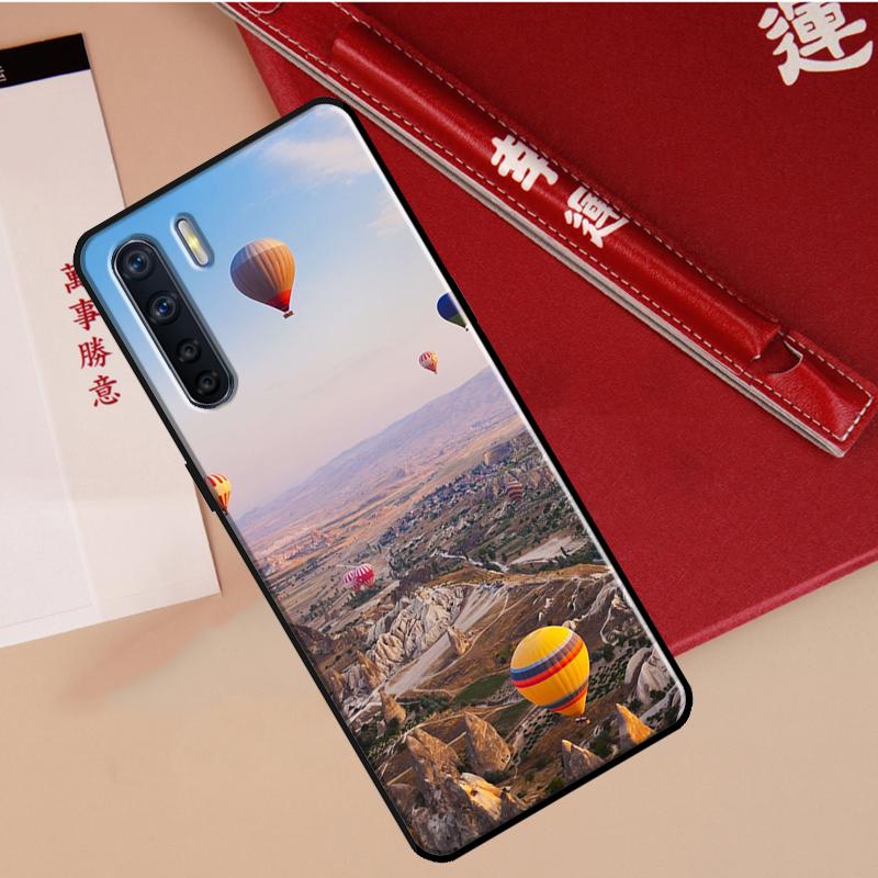 Hot Air Balloon Travel Mountain Case For Oppo A78 A38 A80 A60 A40 A18 A98 A58 A96 A76 A16 A94 A74 A54 A15 A17 A57 A77 A5 Pro