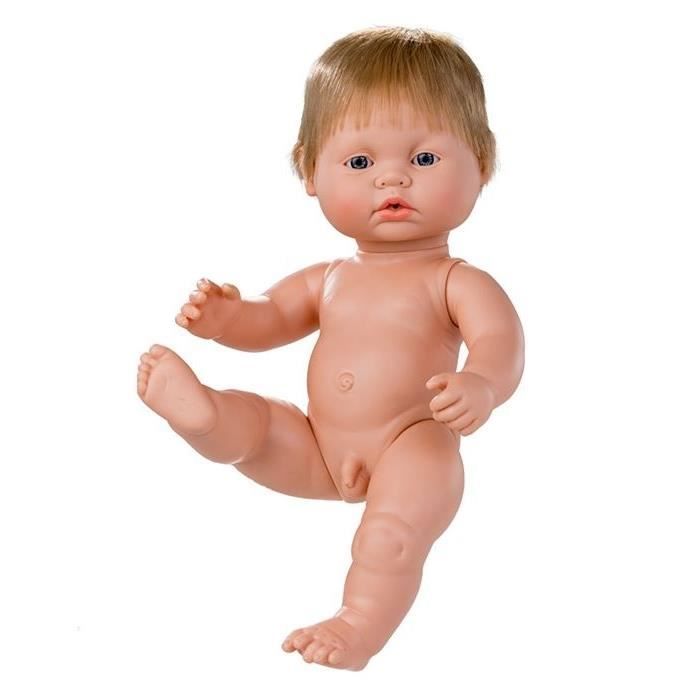 Poupée bébé - Berjuan - Nouveau-né blond - 38 cm - Garçon - Plastique