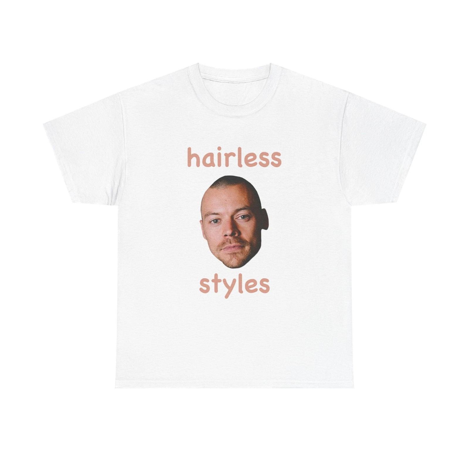 hairless styles funny meme Unisex Heavy Cotton Tee L