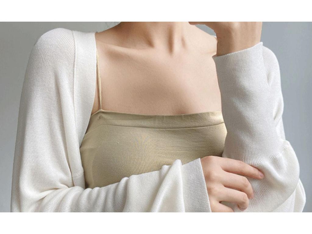 Dámský francouzský zkrácený kardigan z ledového hedvábí, šál na ochranu před sluncem, svrchní oblečení na jaro/podzim, 2024