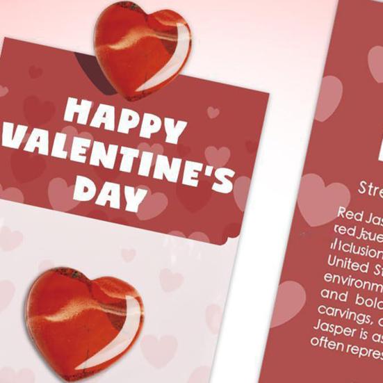 Kišeninė brangakmenio širdelė Valentino dienos dovana Brangakmenių uolos Poliruotas kristalas Kišeninė širdelė Atminimo daiktas vaikams Klasės mainų vakarėlio dovanėlės