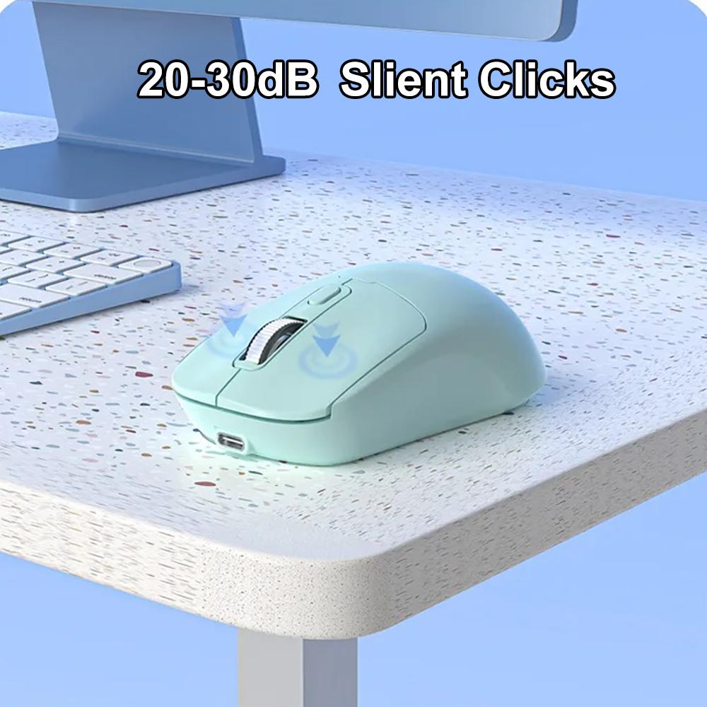 Bluetooth 5.4 Mouse 2.4G Wireless Mouse Dual Mode Slient Mouse Rechargeable Gaming Mouse Mice for PC Computer Laptop Macbook