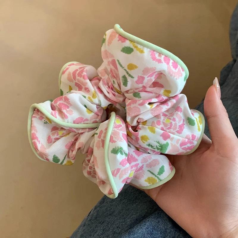 

Весенний нежный стиль Мори стиль цветочные толстые кишки волос петли для женщин высокого класса Sense шарообразная головка большой размер веревка для волос аксессуары для волос Ins веревка для волос