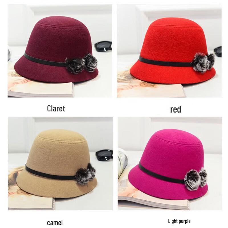 ZHENYUEQI Women's Autumn/Winter Wool Felt Wide Brim Hat