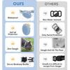 Waterproof airtag cat Collar with Bell,Breakaway Kitten Collar with Bow tie,Cute cat Collar airtag Holder Compatible with Apple air tag GPS Tracker