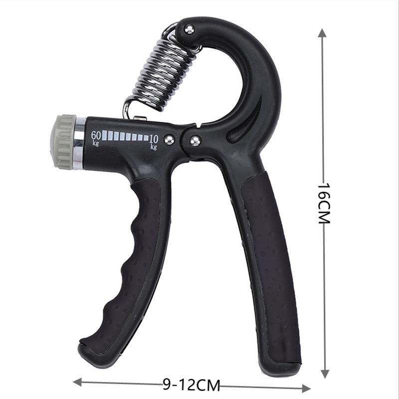 R-Shape Adjustable Size Hand Grip Active Strength Countable Exercise Strengthener Gripper Spring Finger Pinch Carpal Expander