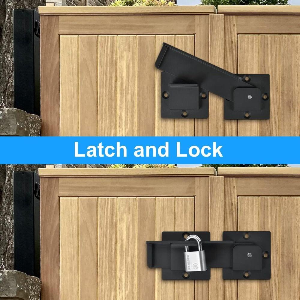 Anti-Rust Door Latch Lock With Screws Fence Latch Heavy-Duty Flip Gate Latch Sliding Open Door