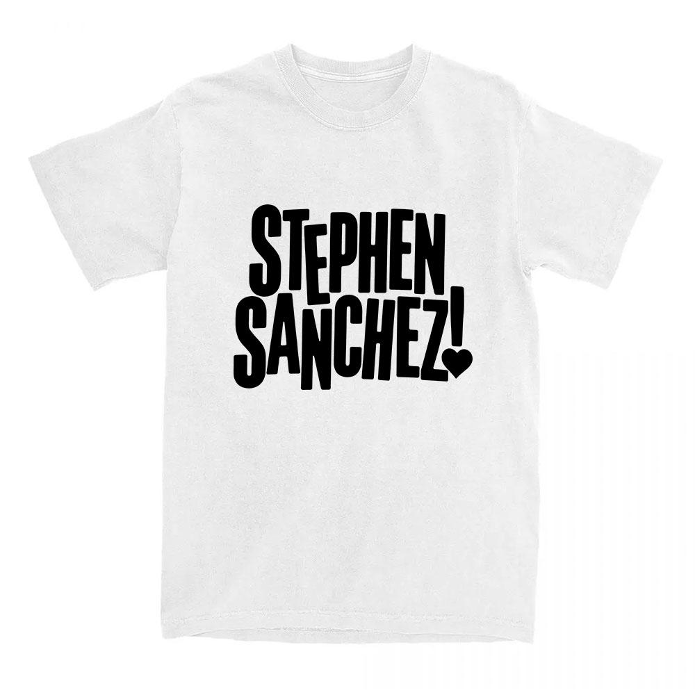 Exclamation Heart Logo T-Shirt Singer Stephen Sanchez Design Print Tshirts O-neck Short Sleeve Cotton Female Tees Graphic Merch