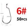 50pcslot Soft Worm Fishing Meredith Hooks High Carbon Steel Wide Super Lock Fishhooks Lure Softjerk Hooks 850 Fishing Tackle