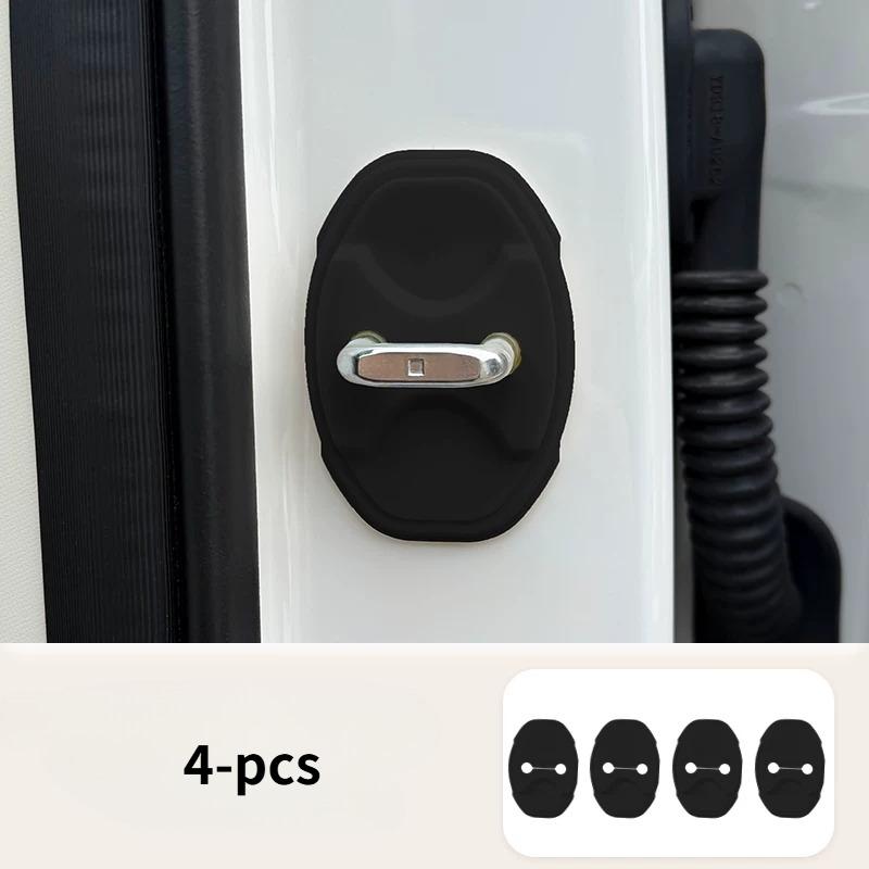 For 2026 GWM ORA 5 Silicone Door Lock Cover, Door Stopper Shock Absorbing Buffer Pad, Anti-Rust Modified Accessories