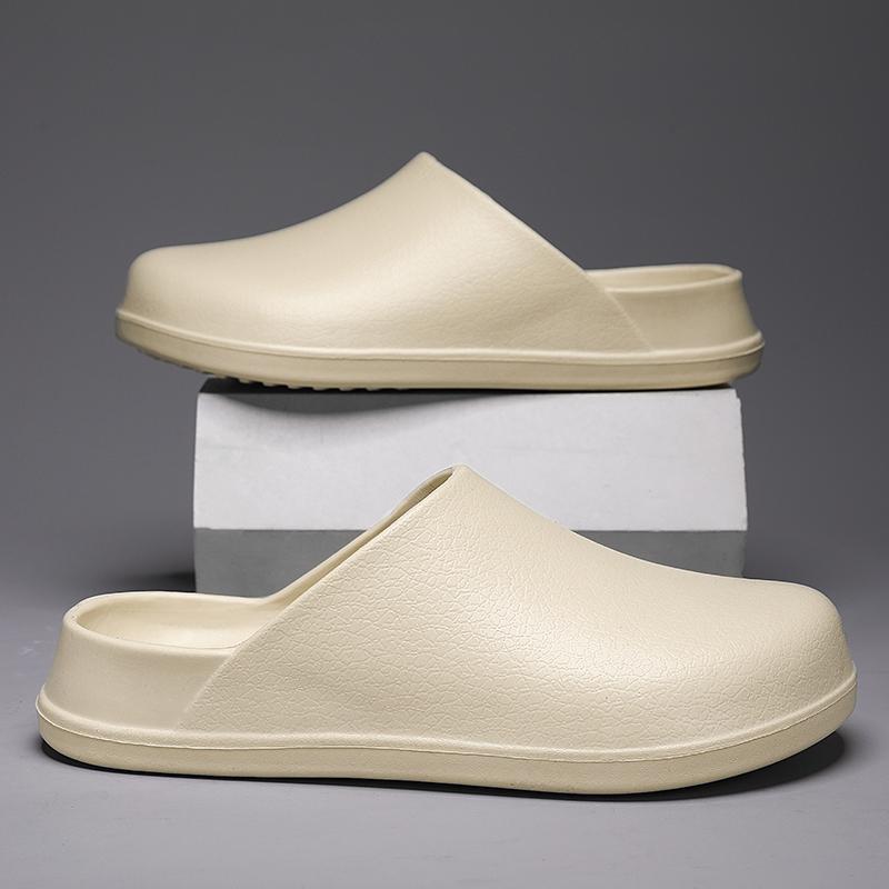 Mens Summer Slippers Non-slip Oil-resistant Chef Shoes Kitchen Shoes for Men Nurse Work Shoe Casual EVA Lightweight Soft Clogs