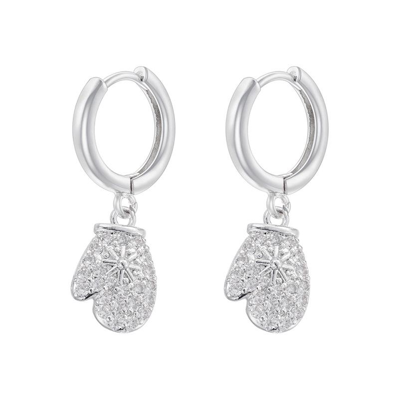 Sweet And Cute Christmas Element Earrings Ear Ring Wind Christmas Gloves Socks Earrings Women Ve1005-1009
