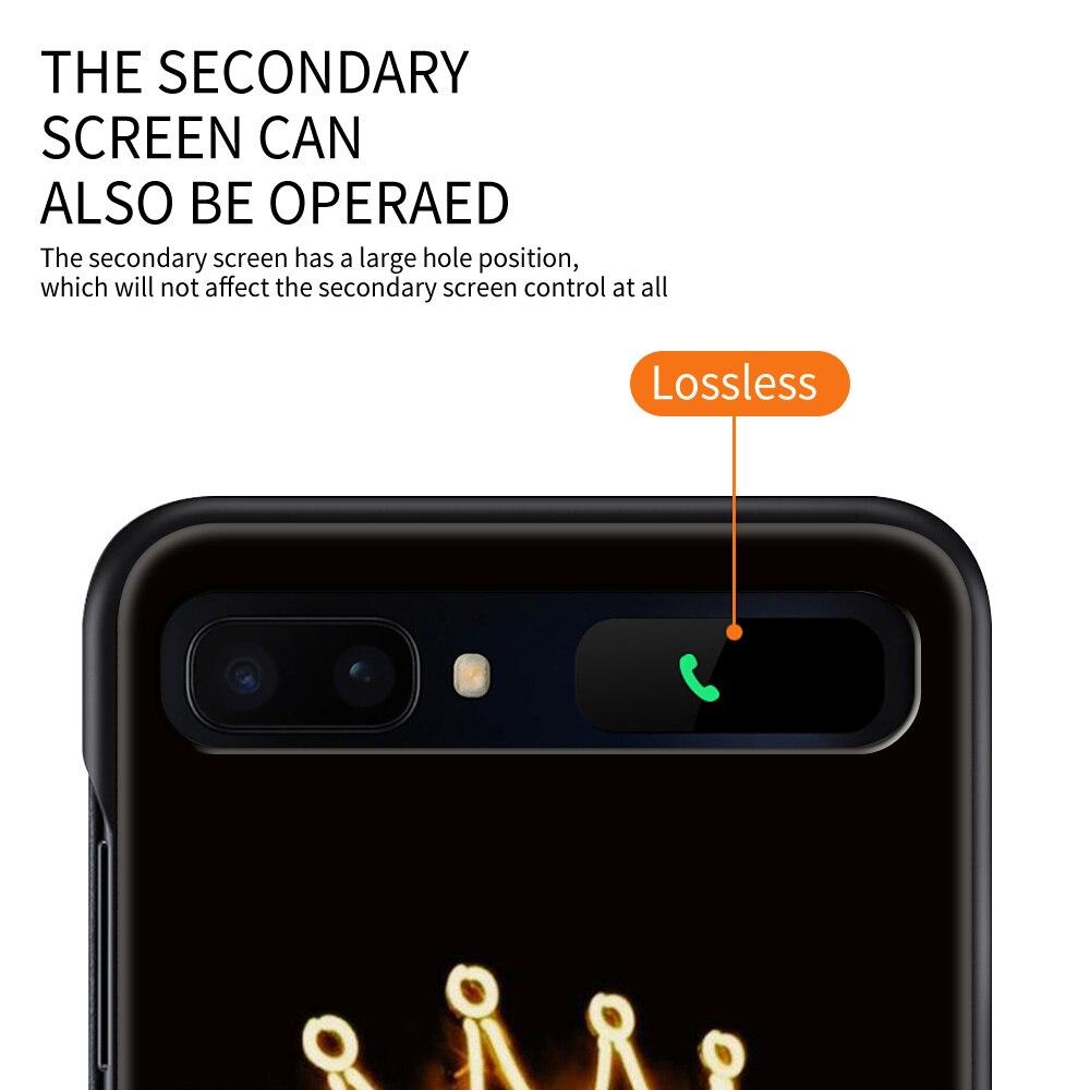Etui Na Telefon Zflip4 Dla Samsung Z Flip3 5G z flip 3 5G zFlip Pokrowiec Muszla Na Telefon Komórkowy Caso Telefon Komórkowy Fundas Mama Królowa Księżniczka