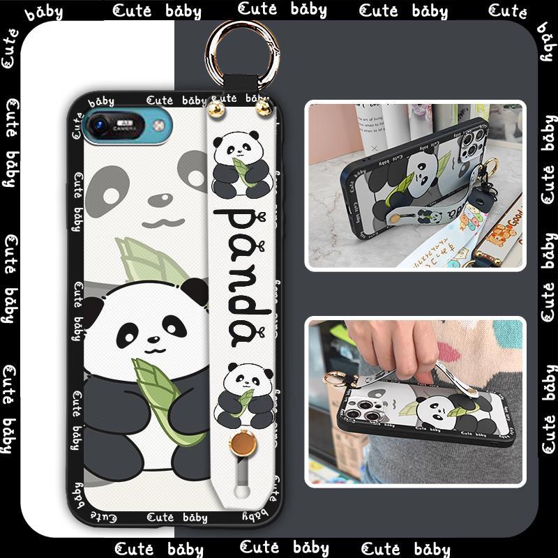 Durable Back Cover Phone Case For Itel A25/A35/A25 Pro Wrist Strap Lanyard Ring Kickstand Protective Shockproof Cartoon