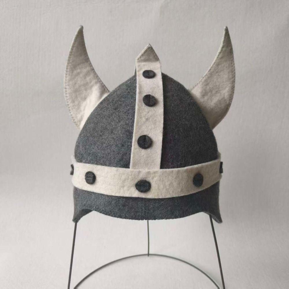 Heat Resistant Russian Banya Cap Rivet Decor Sauna Hat Durable Horn Hat For Steam Bath