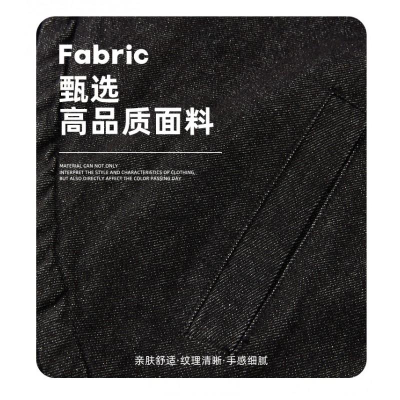 Mens Oversized Denim Jacket Turn-down Collar Single-breasted Casual Outerwear Fall Season