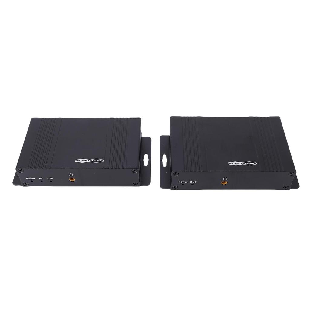 KVM Ethernet Extender HD Multimedia Receiver Transmitter with USB2.0 Ports 4K 30Hz 120M Transfer